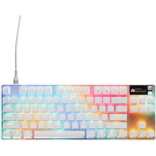 キーボード SteelSeries Apex Pro TKL Gen 3 White JP キーボード「Apex」シリーズより、人気の新色ホワイト登場「Apex Pro