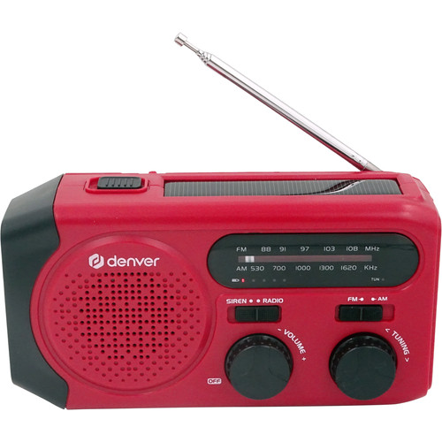 Cover van Denver SCR-2010 noodradio (rood)