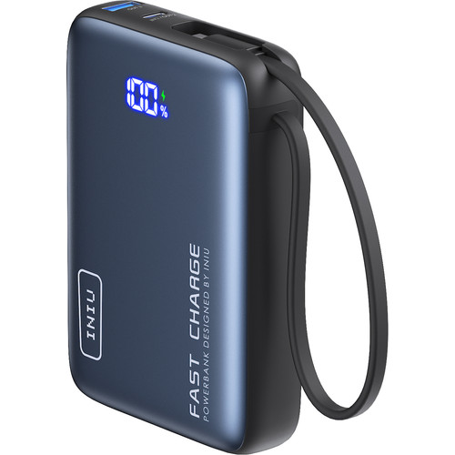 INIU Portable Charger 22.5W 20000mAh Power Bank – USB-C Fast Charging, Black
