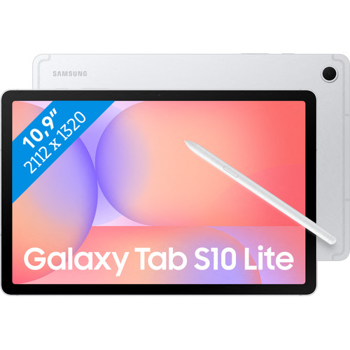 Samsung Galaxy Tab S10 Lite シルバー Samsung Galaxy Tab S10 Lite 10,9 inch 256GB Wifi Zilver | Coolblue