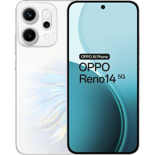 OPPO Reno14 256GB White 5G | Coolblue | Mobile phones