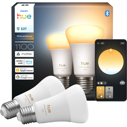 Philips Hue A67 White Ambiance E27 1100lm 2-pack | Coolblue