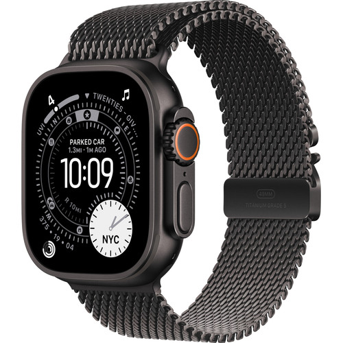 Apple Watch Ultra 3 Cellular 49mm Zwart Milanese Band M