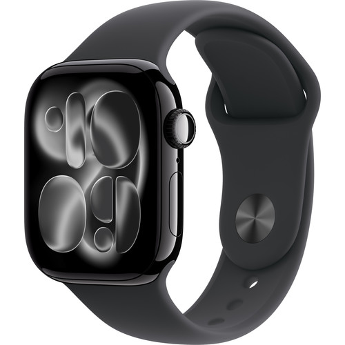 Apple Watch Series 11 42mm Zwart Sportband M/L