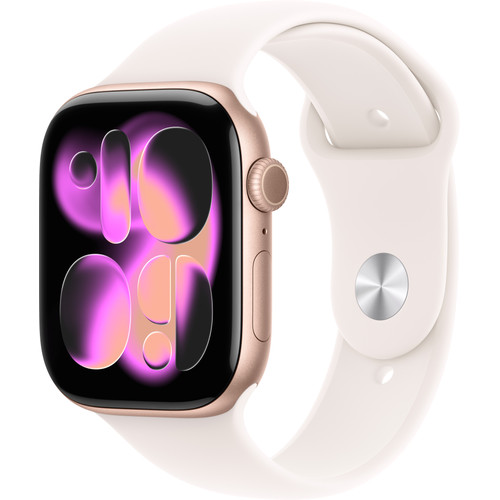 Apple Watch Series 11 46mm Roségoud Sportband S/M