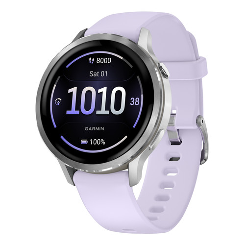 Garmin Venu 4 Zilver/Paars 41 mm