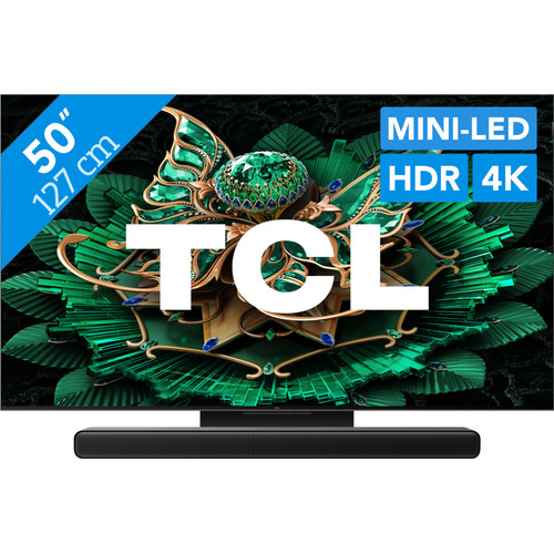 TCL 50" QD Mini-led C71K 4K (2025) + TCL S45H 2.0 Soundbar