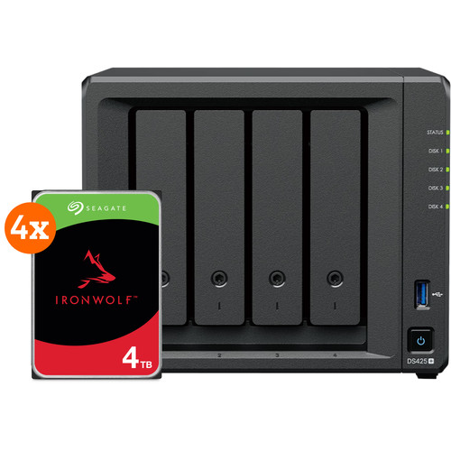 DS425+ + Seagate IronWolf 4TB 4-Pack