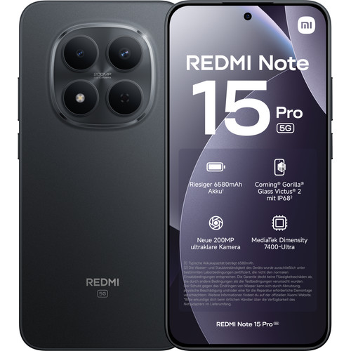 Redmi note 15 Pro 5G 8/256GB ブラック Redmi Note 15 Pro 256GB Zwart 5G | Coolblue | Mobiele telefoons