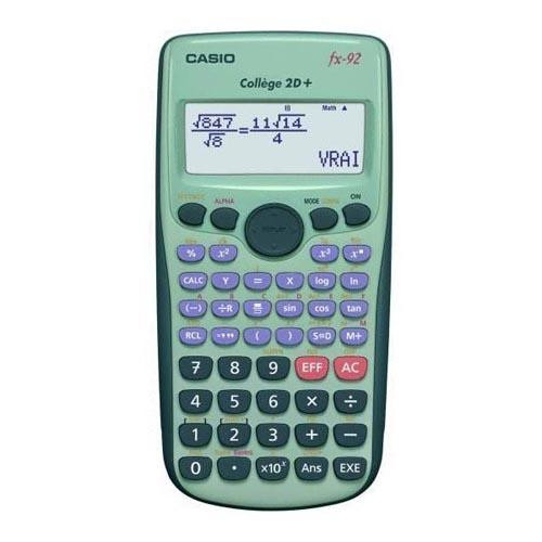 User l Casio FX-92B Collège 2D (English - 31 pages