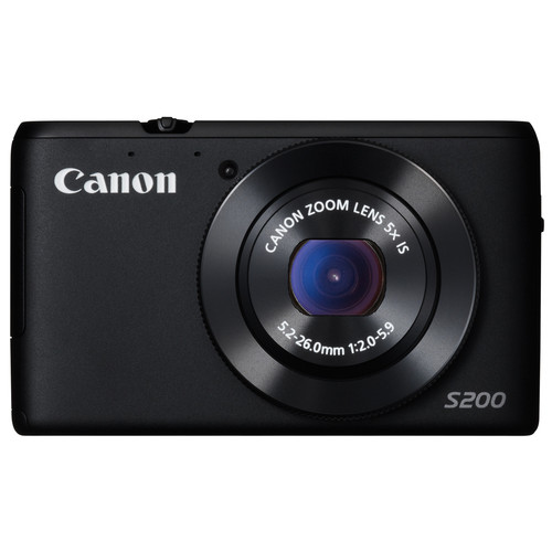 Canon PowerShot S200 Black | Coolblue | Compactcamera's