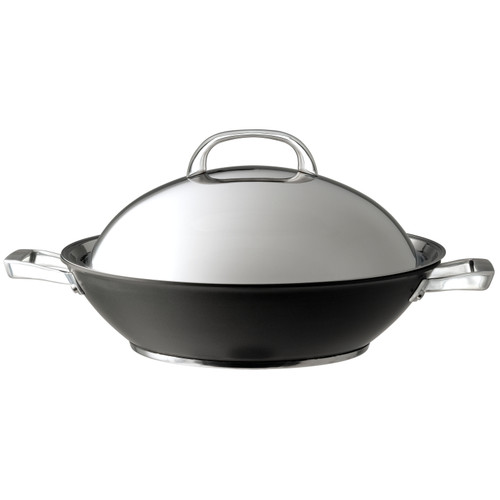 kela Wokpan Calido met Glazen Deksel Grijs 4L pan ko