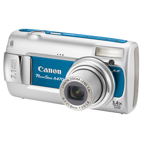 Canon PowerShot A470 Blue | Coolblue | Compactcamera's