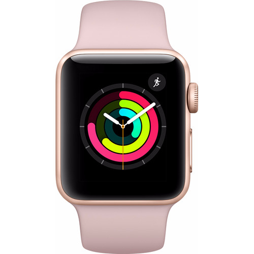 Apple Watch Series 42mm Gold Aluminum/Pink Sport Band Coolblue