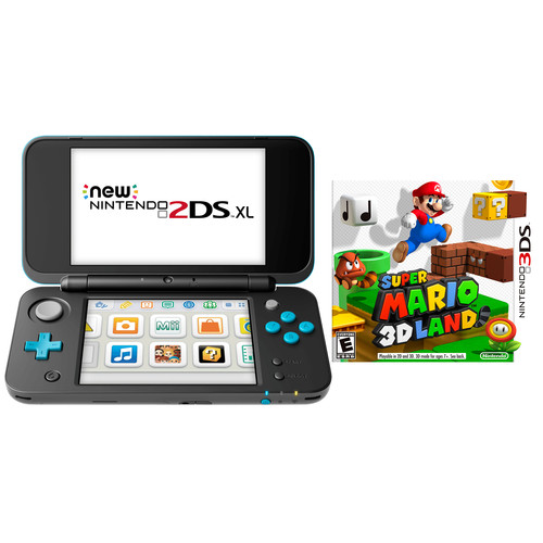 ニンテンドー3DS/2DS new Nintendo3DS LL + Super Mario 3D Land Nintendo 3DS 2DS XL + Super Mario 3D Land Blauw, Zwart: beste