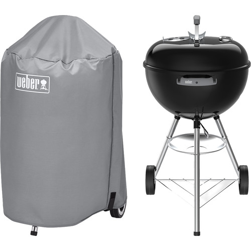 Weber Original Kettle 47 cm Zwart + Weber Hoes 47 cm