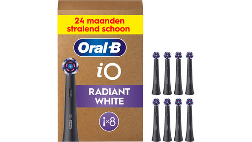 Oral-B iO Strahlendes Weiss (8 Stück) Schwarz | Coolblue