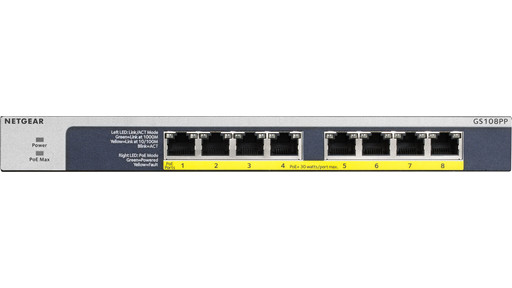 NETGEAR 8ポートPoE GS108PP-100AJS 5台 1375221