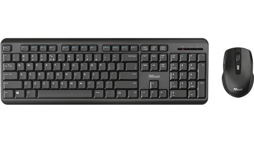 Trust Trezo Toetsenbord Inclusief Muis RF Draadloos QWERTY Amerikaans Engels Zwart 2