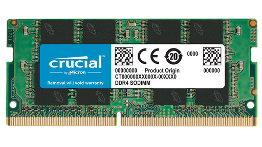 Crucial 16GB 2666MHz DDR4 SODIMM (1x16GB) | Coolblue | Intern geheugen