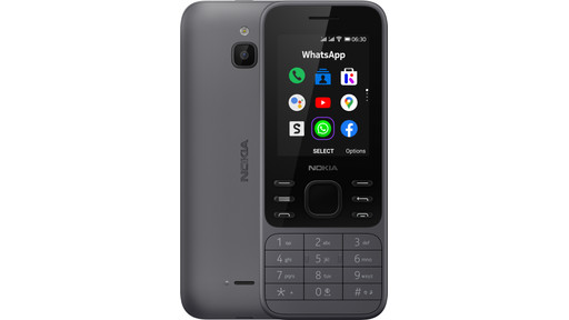 Nokia 6300 Mobiele Telefoon EU Zilver/Zwart - Klassieke GSM Met MicroSD