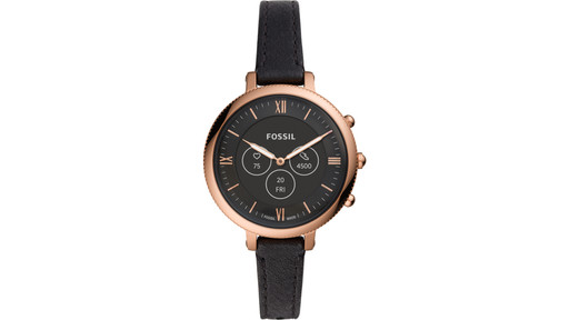 FOSSIL MONROE HR FTW7035 稼動品 Fossil Monroe Hybrid HR FTW7035 Rose Gold/Black | Coolblue