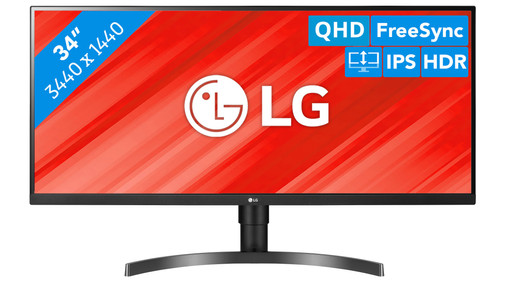 LG 34インチ QHD 3440 x 1440 IPS 34WN750-B 34'' UltraWide™ QHD (3440 x 1440) IPS Monitor - 34WN750-B