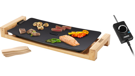 Princess Table Chef Pure Black 50x25cm | Coolblue | Raclette grills