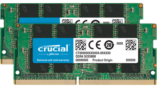 Crucial 32GB 2400MHz DDR4 SODIMM CL17 (2x16GB) | Coolblue | Intern