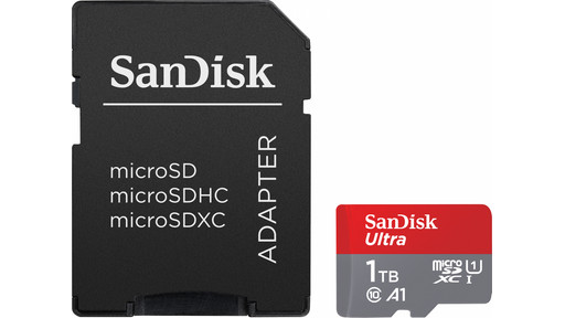 SanDisk MicroSDXC Ultra 1TB | Coolblue | Geheugenkaarten