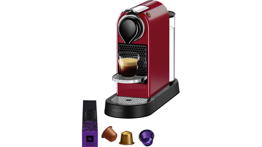 Krups Nespresso Citiz XN7415 Kersenrood | Coolblue | Cup- en