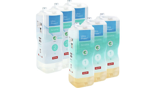Miele Set UltraPhase Sensitive 1 & 2 (6 flacons) - halfjaarpakket