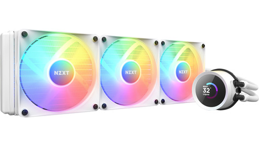NZXT KRAKEN 360 RGB ホワイト NZXT KRAKEN Elite RGB 360 White 高性能ポンプと高静圧RGB