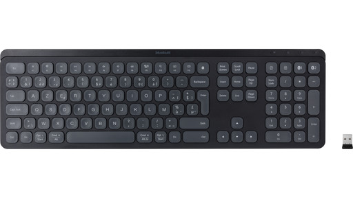 Bluestork Frans AZERTY-toetsenbord voor Mac – bekabeld Mac-toetsenbord van aluminium, concave en stil, 13 multimedia-hotkeys, USB-C-adapter – nieuw 2022 (wit