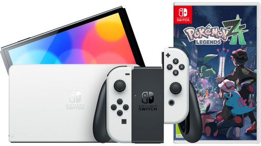 Nintendo Switch OLED Wit + Pokémon Legends: Z-A | Coolblue | Consoles