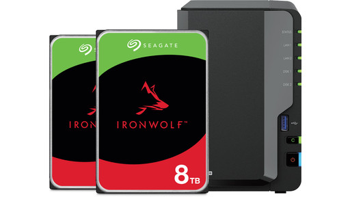 Synology DS225+ + Seagate IronWolf 8TB Doppelpack | Coolblue | NAS