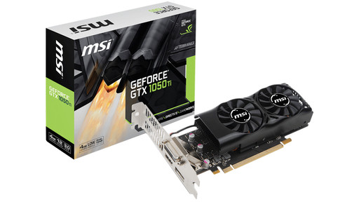 MSI GeForce GTX 1050 Ti 4GT LP Coolblue Video cards