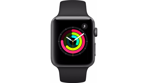 Apple Watch Series 3 42mm Space Gray Aluminium/Zwarte Sportband