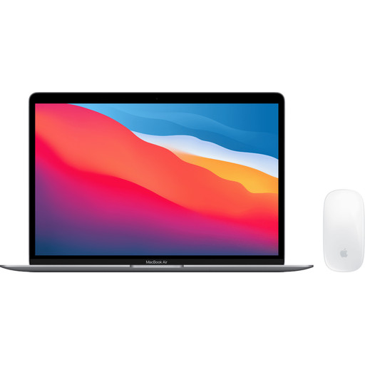 Apple MacBook Air (2020) MGN73N/A Space Gray + Apple Magic Mouse (2021) met grote korting