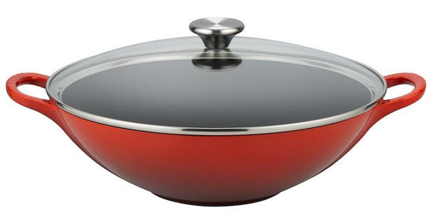 Le Creuset Gietijzeren Wok 32 Cm Kersenrood Coolblue Voor 23 59u Morgen In Huis