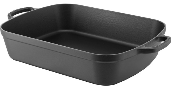 Cast iron outlet roasting pan