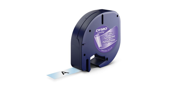 dymo letratag transparent