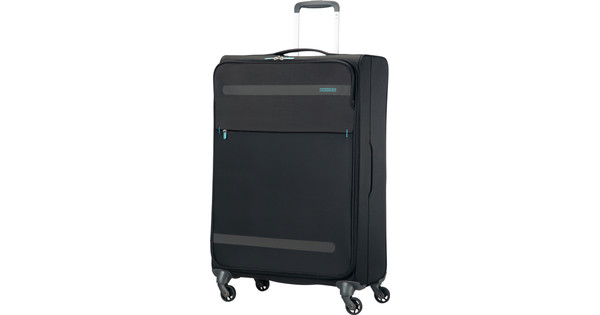 American tourister herolite super light sales spinner 55 expandable volcanic black