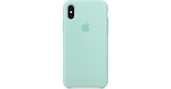 Azië nikkel Luidspreker Apple iPhone X Silicone Back Cover Mintgroen - Coolblue - Voor 23.59u,  morgen in huis