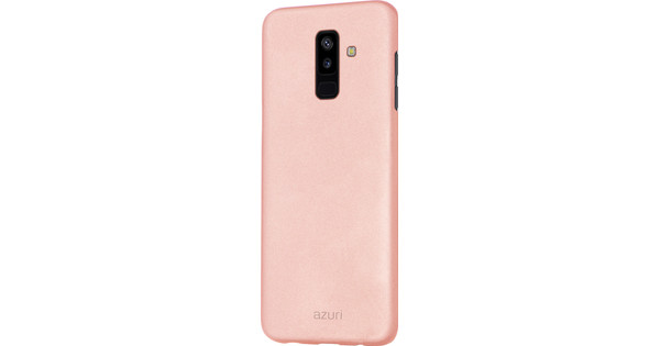 Metallic Soft Touch Samsung Galaxy A6 Plus (2018) Back Cover Roze - Coolblue - Voor morgen in huis
