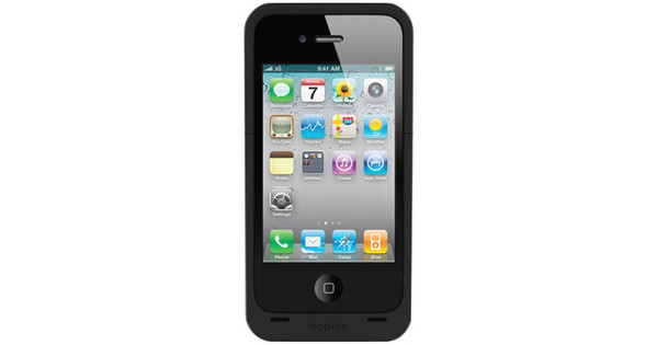 Locomotief vrede Er is een trend mophie Juice Pack Air Battery iPhone 4 / 4S Zwart - Coolblue - Voor 23.59u,  morgen in huis