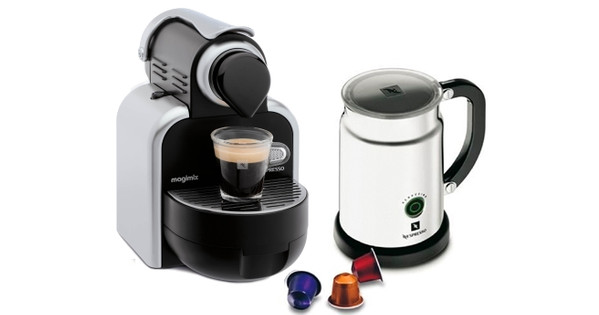 mengsel schraper Geroosterd Magimix M100 Automatic Nespresso + Aeroccino - Coolblue - Voor 23.59u,  morgen in huis