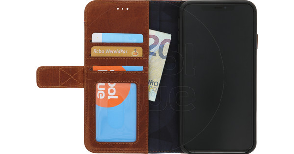 Decoded Leather Card Wallet Apple Xs Max Book Bruin - Coolblue - Voor 23.59u, morgen in huis