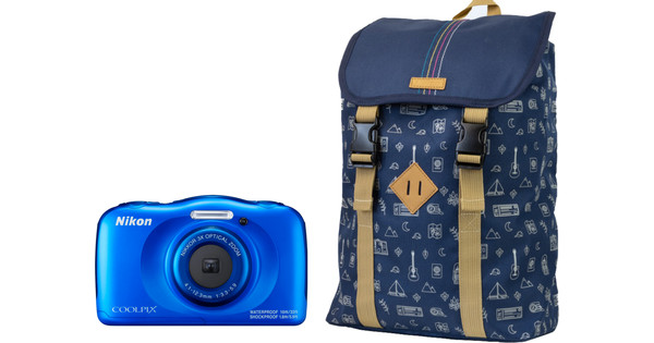 gemakkelijk straf Omgaan met Nikon Coolpix W100 Backpack Kit Denim - Coolblue - Voor 23.59u, morgen in  huis