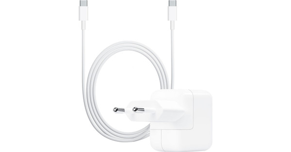 strijd Categorie Tweet Apple USB Power Adapter 30W + usb c Oplaadkabel (2 meter) - Coolblue - Voor  23.59u, morgen in huis